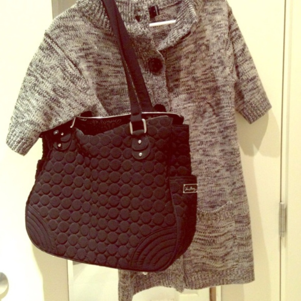 Vera Bradley over the shoulder black bag